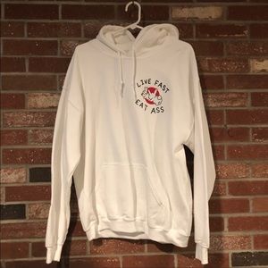 Lisa finegold assholes live forever sweatshirt XL